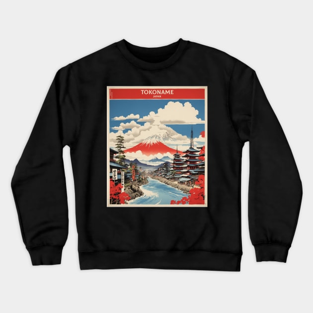 Tokoname Japan Vintage Poster Tourism Crewneck Sweatshirt by TravelersGems